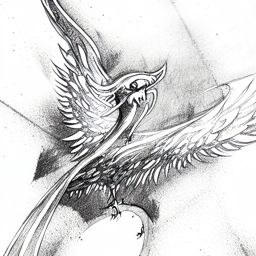 Phoenix tattoo design idea
