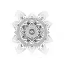 A dotwork mandala design with a hidden message in Braille spelling out 'Autism Awareness' tattoo design idea