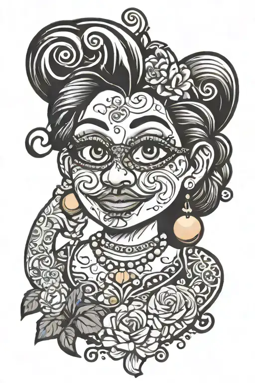 Mrs. Potato Head tattoo design idea