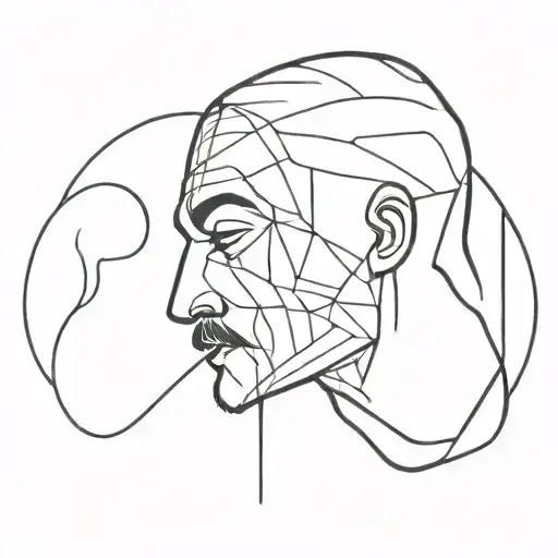 heartbroken gangster tattoo design idea