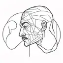 heartbroken gangster tattoo design idea