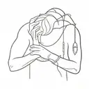 heartbroken gangster tattoo design idea