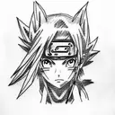 Anime, naruto, something amazing tattoo design idea