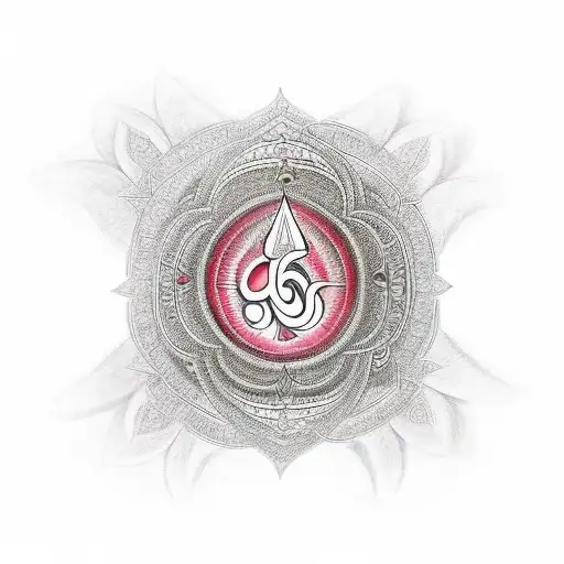 mahamrityunjaya mantra with trishul and Om tattoo design idea