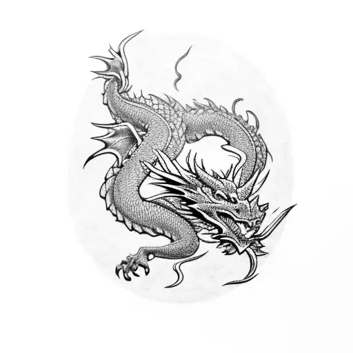 dragon eye tattoo design idea