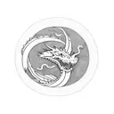 ouroboros dragon tattoo design idea