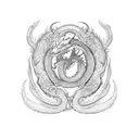 ouroboros dragon tattoo design idea