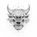 HAGRID SIRIUS BLACK tattoo design idea