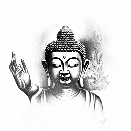 Buddha Mandela  tattoo design idea