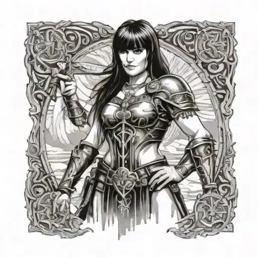 xena warrior princess tattoo design idea