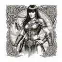 xena warrior princess tattoo design idea