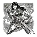 xena warrior princess tattoo design idea