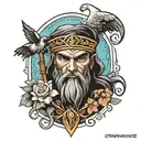 greek my savior tattoo design idea