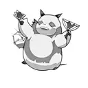 Snorlax tattoo design idea