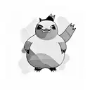 Snorlax tattoo design idea