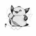 cute Snorlax tattoo design idea
