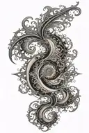 mobius mandelbrot set tattoo design idea