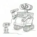 Wall-E tattoo design idea