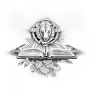 bible scriptures long  tattoo design idea