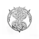 Celtic Snake tattoo design idea