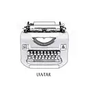 two name typewriter font tattoo design idea