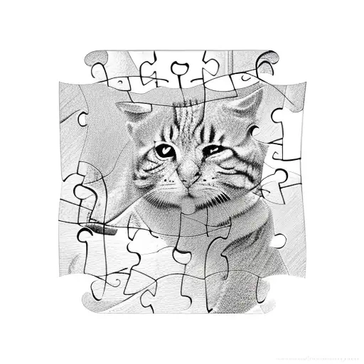 Puzzle tattoo design idea