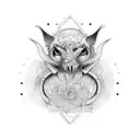 lust tattoo design idea