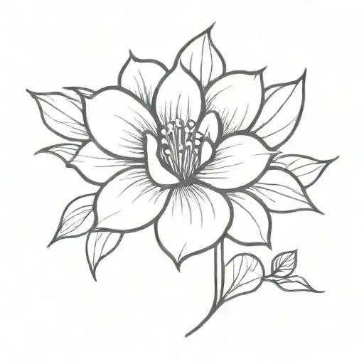 Flower tattoo design idea