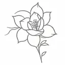 Flower tattoo design idea