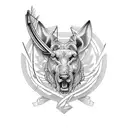 Hunting and fishing tattoo sleeve tattoo design idea