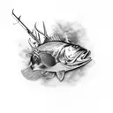 Hunting and fishing tattoo sleeve tattoo design idea