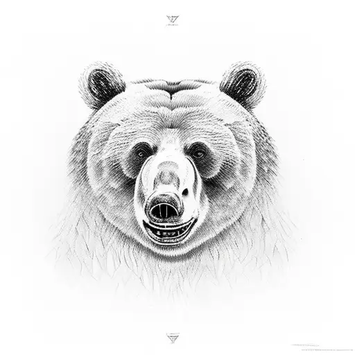 bear who is already at the concert  tattoo design idea