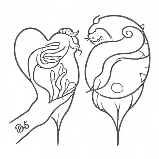 tattoos dedicated to the father who died when I was little, it must represent the love between father and daughter tattoo design idea