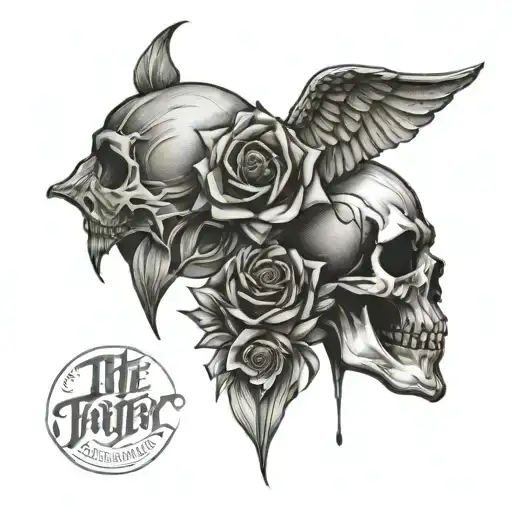 tattoo dedicated to the father who died when I was little, it must represent the love between father and daughter tattoo design idea