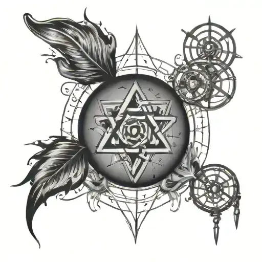 tattoos dedicated to my father who died when I was little, it must represent his passion for mathematics and medicine tattoo design idea