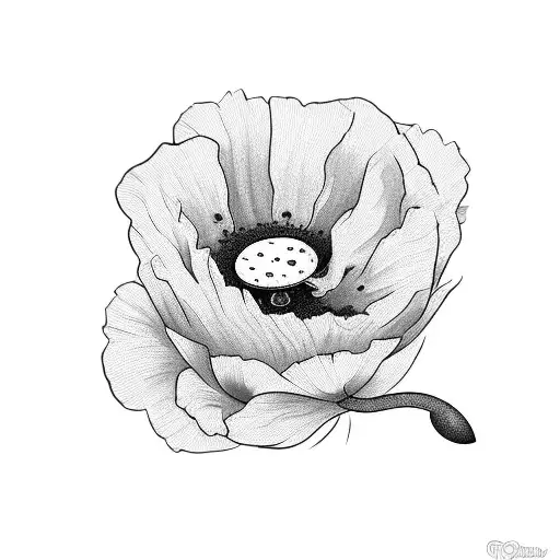 gemini poppy tattoo design idea