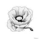 gemini poppy tattoo design idea