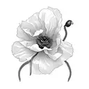 gemini poppy tattoo design idea