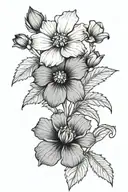 june birth flower january birth flower december birthflower august birflower (x2) february birthflower tattoo design idea