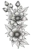 june birth flower january birth flower december birthflower august birflower (x2) february birthflower tattoo design idea