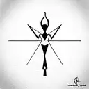 Ankh Symbol tattoo design idea