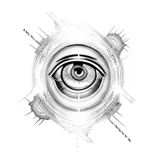 Eye of Ra tattoo design idea