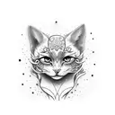 Lily with animal  tattoo design idea