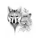 thylacine tattoo design idea