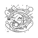 a little bit of this, a little bit of that tattoo design idea