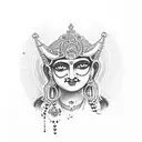 krishna  tattoo design idea