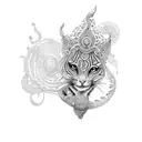 krishna  tattoo design idea