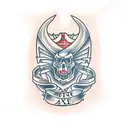 axe tattoo design idea