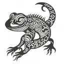 gecko tattoo design idea