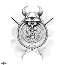 Viking Longship tattoo design idea